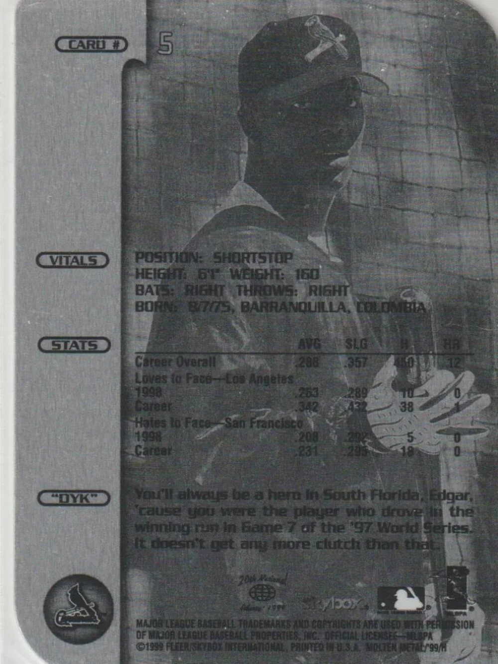 Skybox 1999 metal
