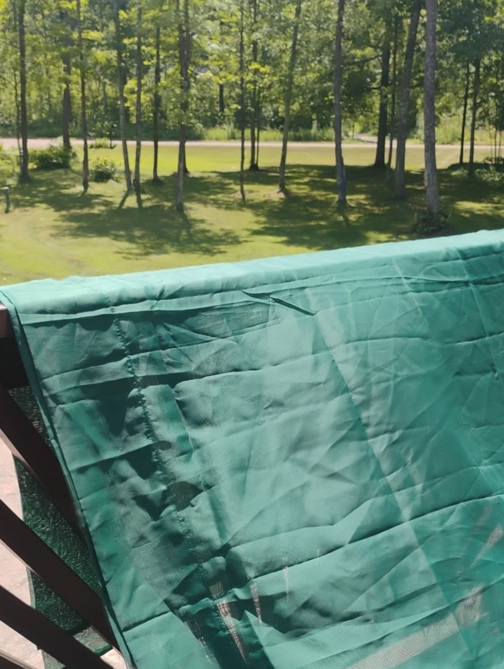 HUNTER GREEN TONE on TONE SHEER PANELS 60