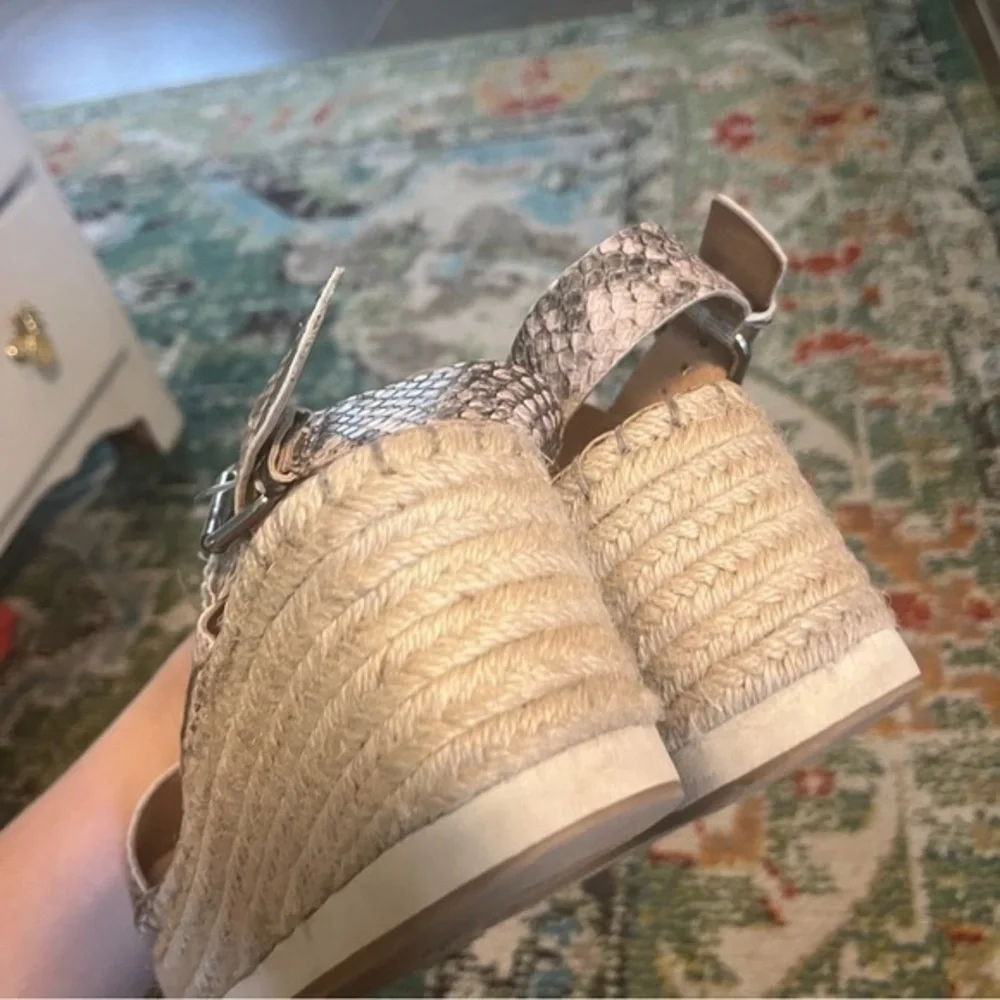 Dolce Vita platform crocodile patterned heels