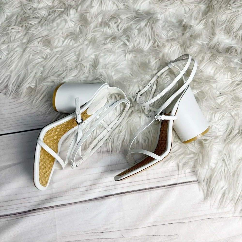 Salvatore Ferragamo buckle creates strappy