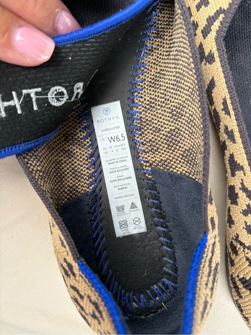 Rothys leopard knit
