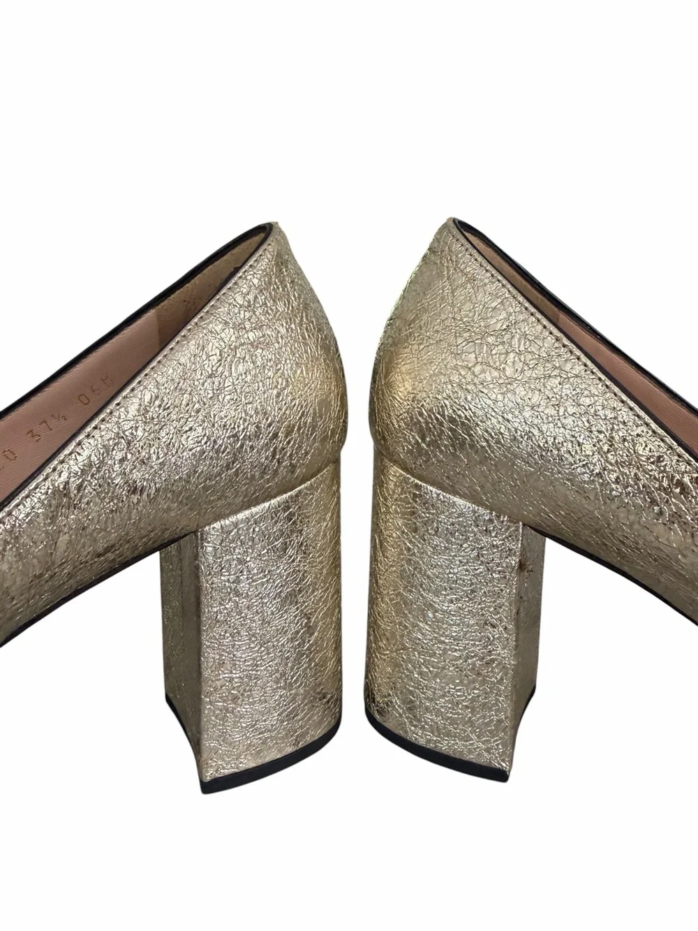 Gucci crackled gold