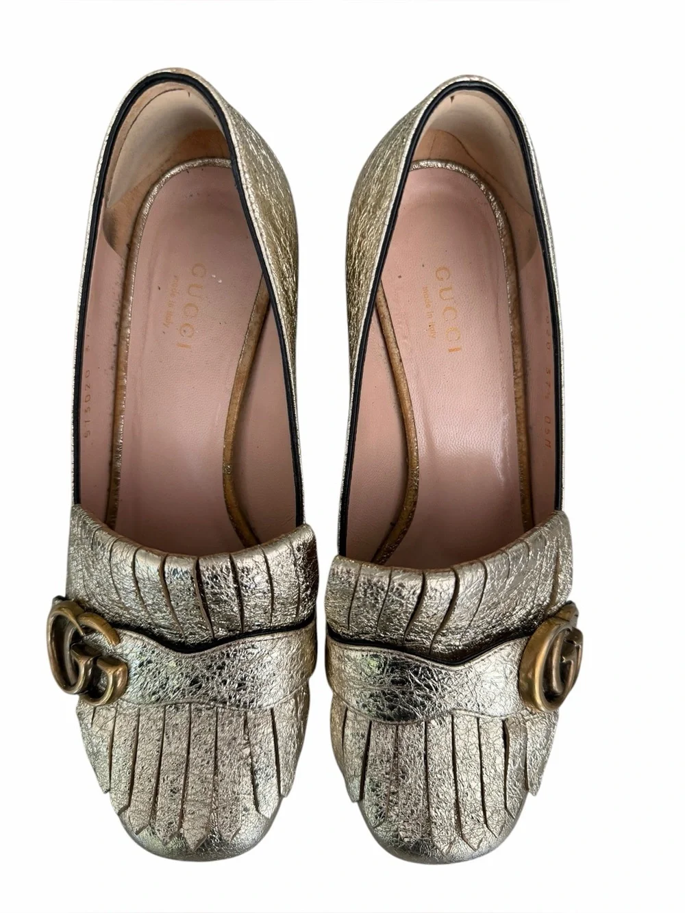 Gucci crackled gold