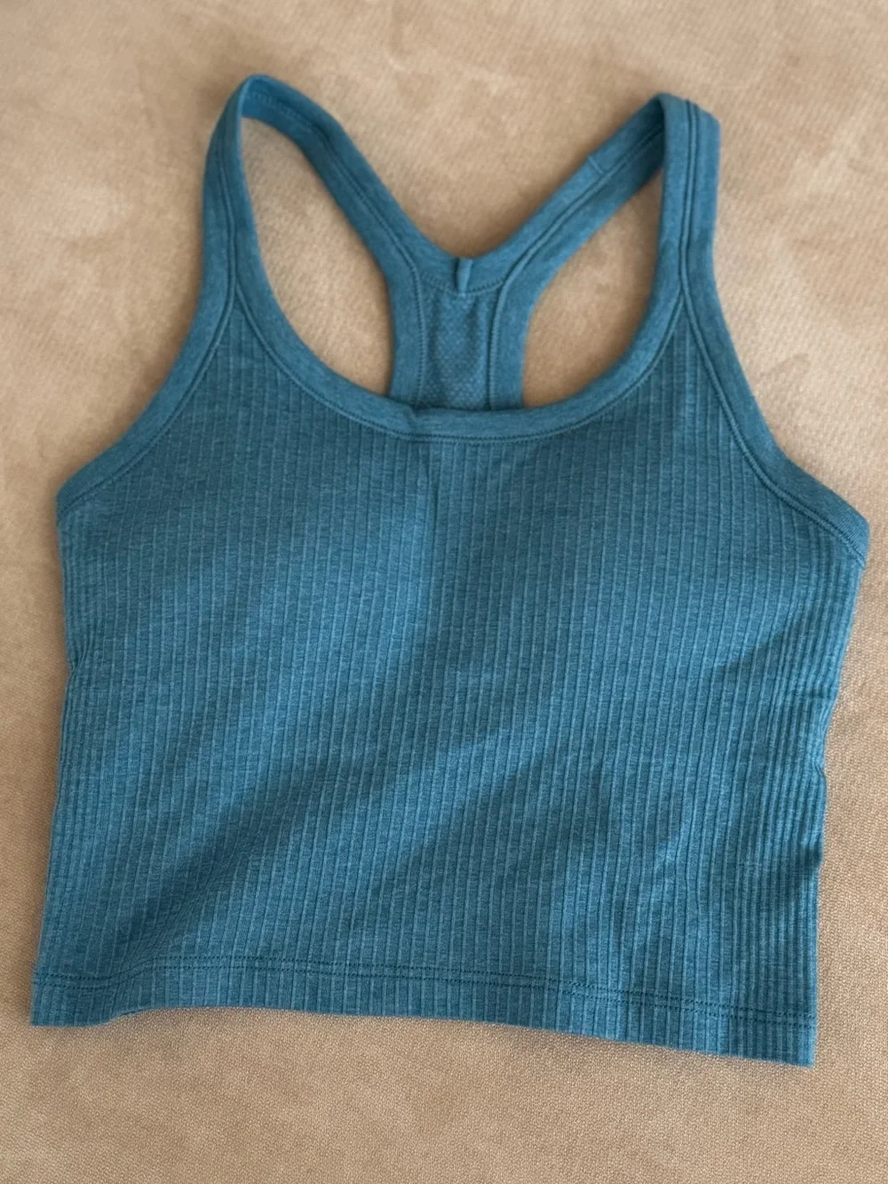 Lululemon ebb to street tank - desert teal CROPPED
