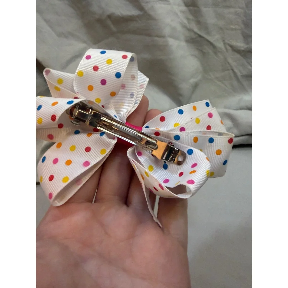 N/A white grosgrain