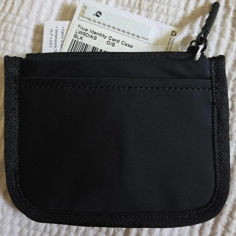 Lululemon True Identity Card Case black wallet bundle