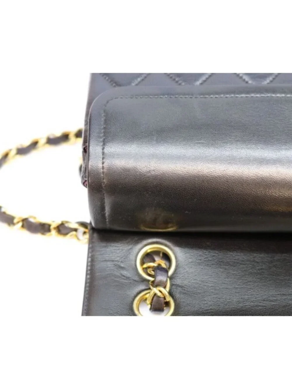 Chanel Black Lamb Double Flap Limited Edition Quilted 23 Chain