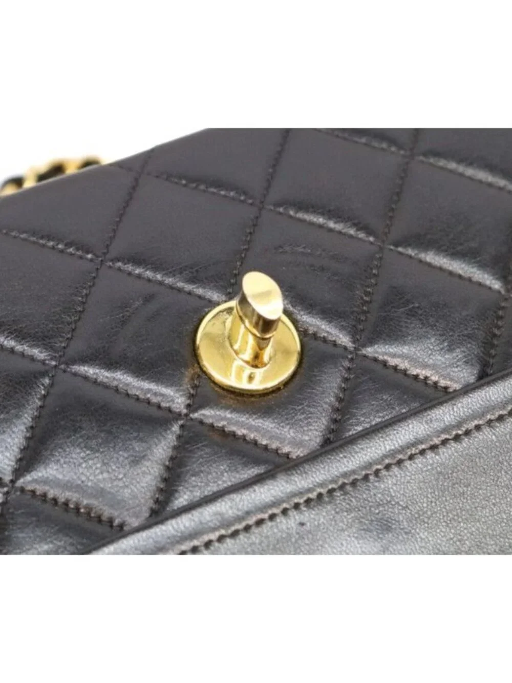 Chanel Black Lamb Double Flap Limited Edition Quilted 23 Chain