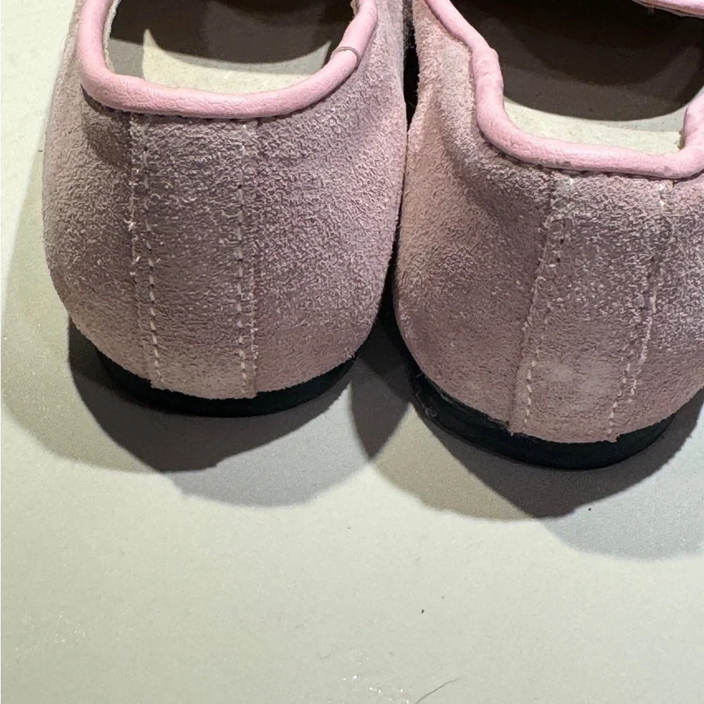 AKID Pink Suede Skeleton Loafers, Great Condition, Size 10. HTF Loafers Preppy