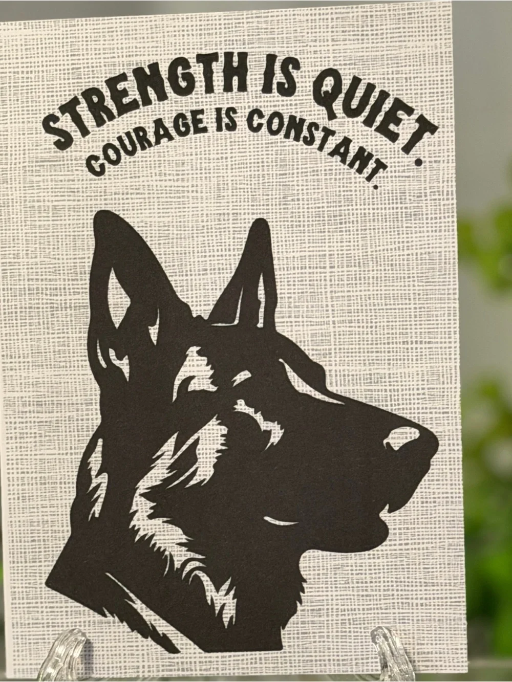 Set of 5 German Shepherd Encouragement Cards 4x6 Inspirational w/ Envelopes