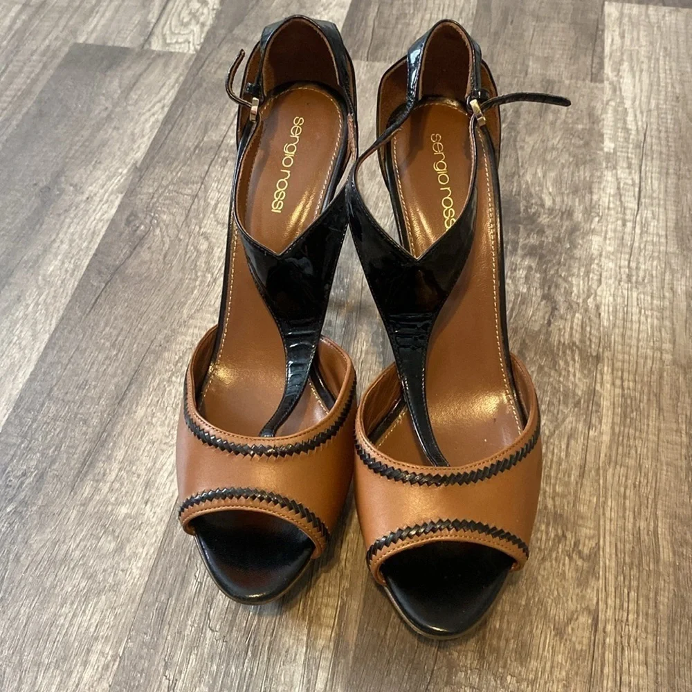 Sergio Rossi multicolor leather