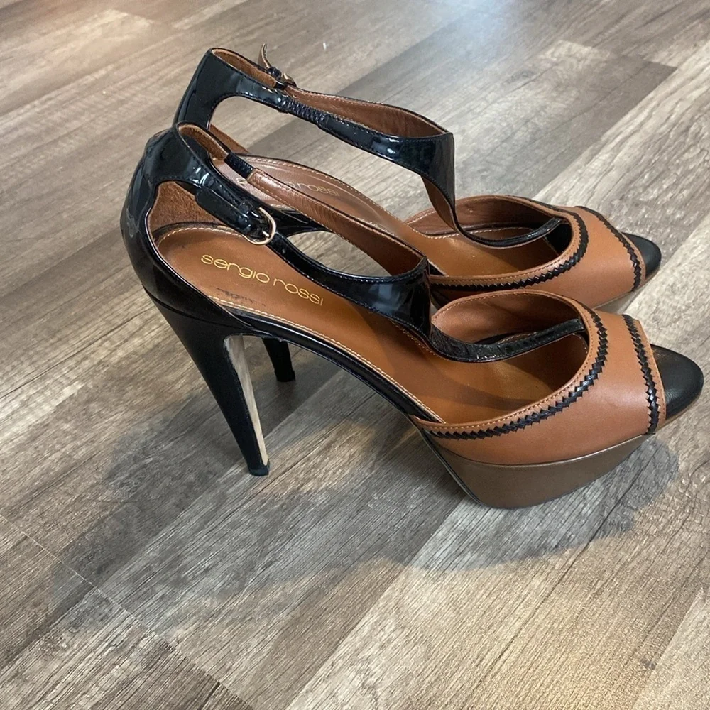 Sergio Rossi multicolor leather
