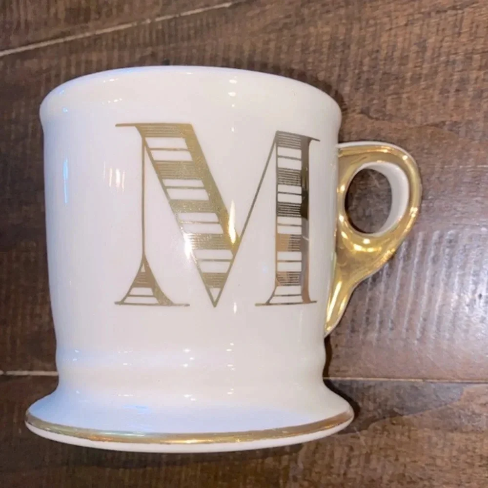 Anthropologie monogram ceramic
