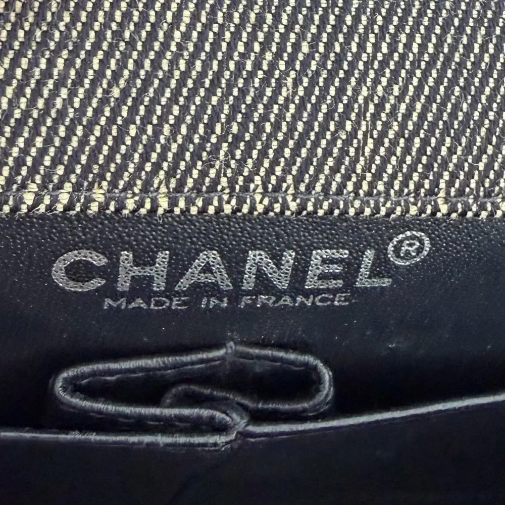 CHANEL square silver they