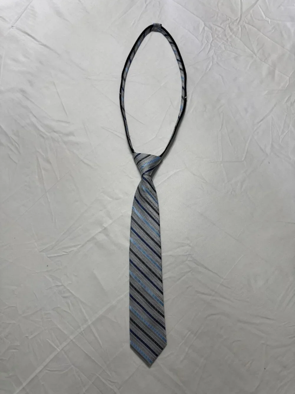 Calvin Klein Grey Striped Tie Boys
