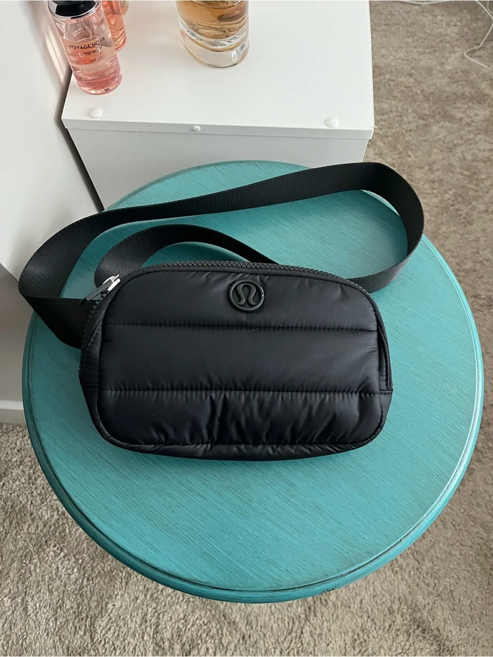 lululemon athletica Black Quilted Puffer Belt Bag