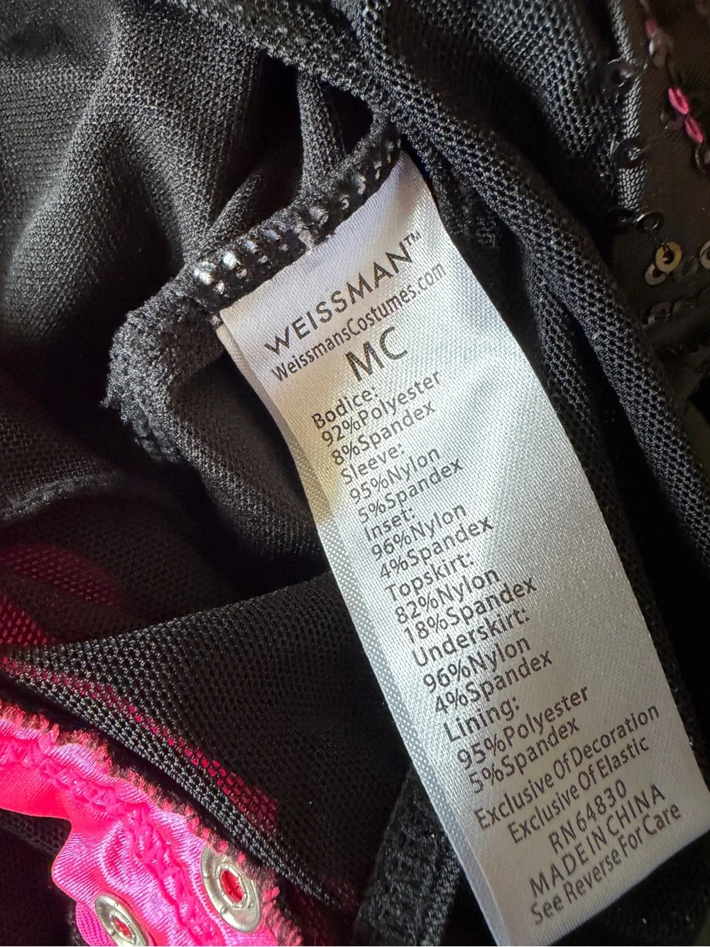 Weissman black sequin