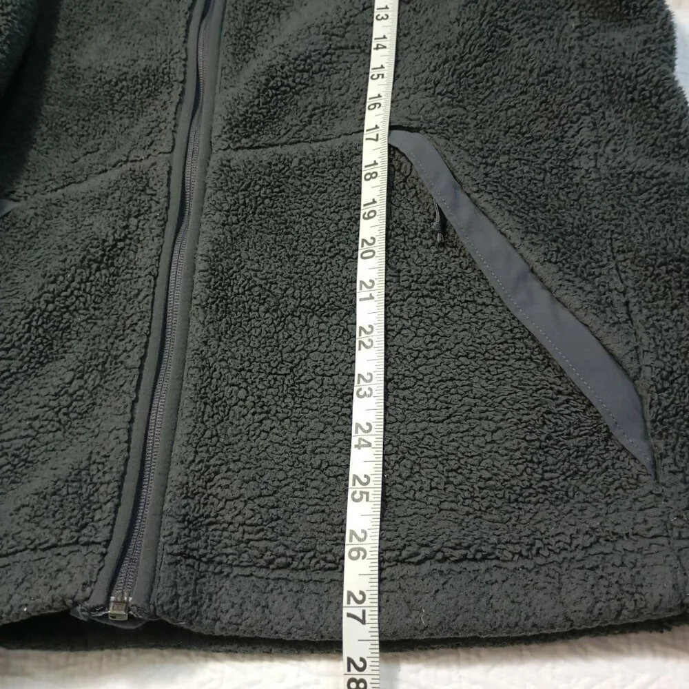 The North Jacket Sweaters Face Mens Sherpa Fleece L Full Zip Gray