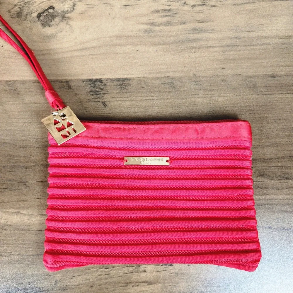 Giorgio Armani Wristlet Cosmetic Pouch Makeup
