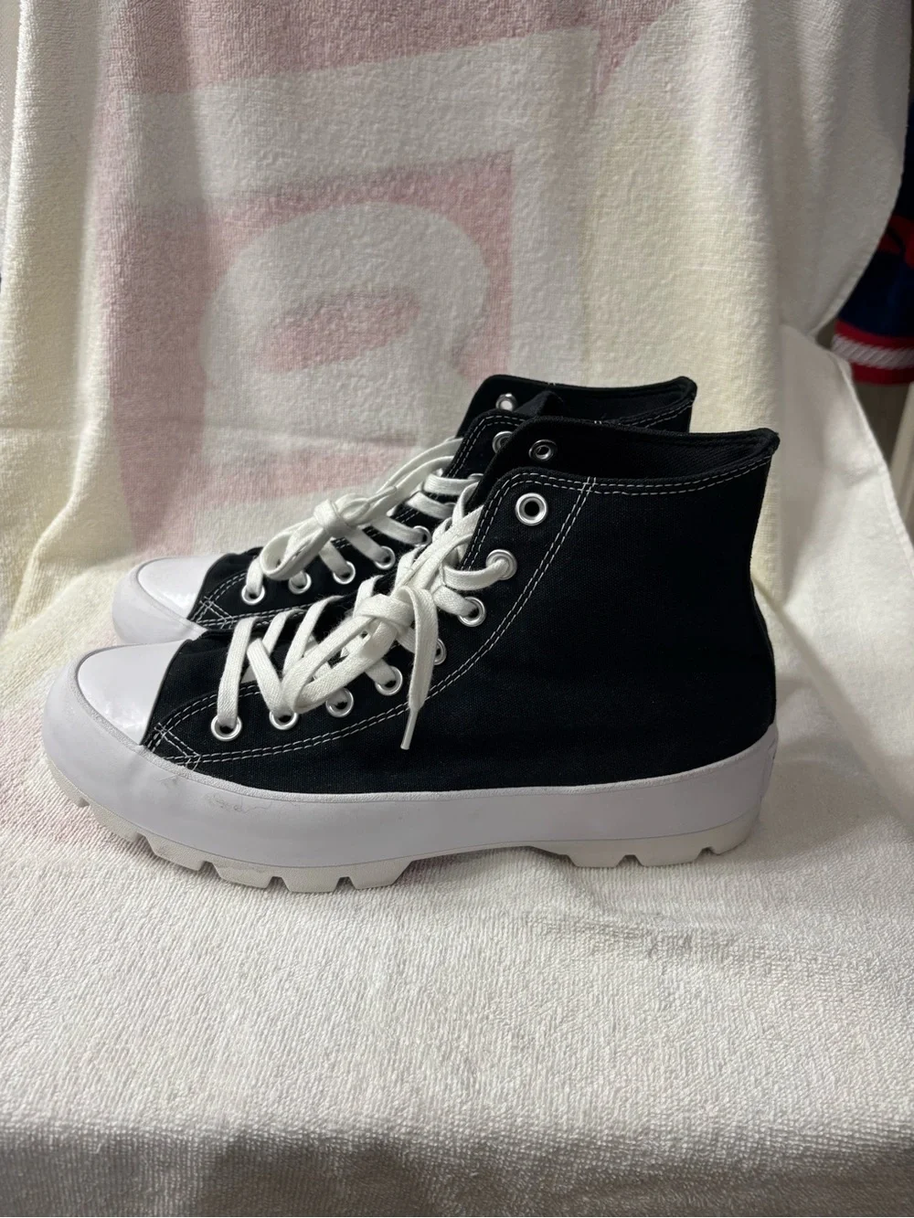 Converse All Star Lugged Black Canvas High Top Shoes Women’s Size 11