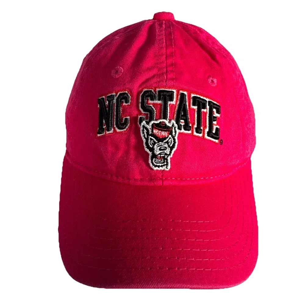 NC State Wolfpack Hat Cap‎ Strap Back Pink Football North Carolina Girls Youth