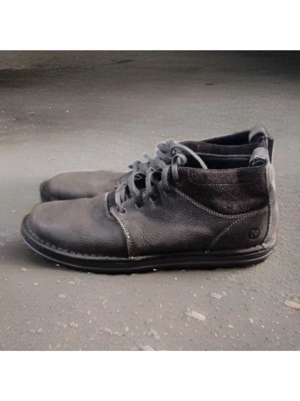 Merrell Cafe Chukka Boots Brown Leather Casual Lace Up Shoes Men's Size 10