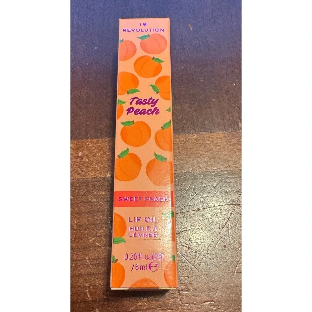 Sweet Peach‎ lip oil, I love revolution .20 fl oz.