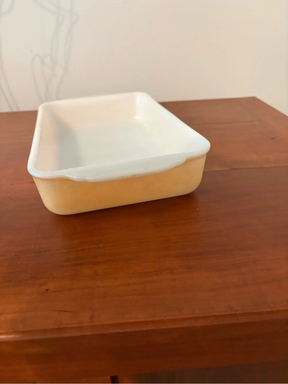 Vintage Fire-King Milk Glass Baking Dish 13x7 Oven Ware