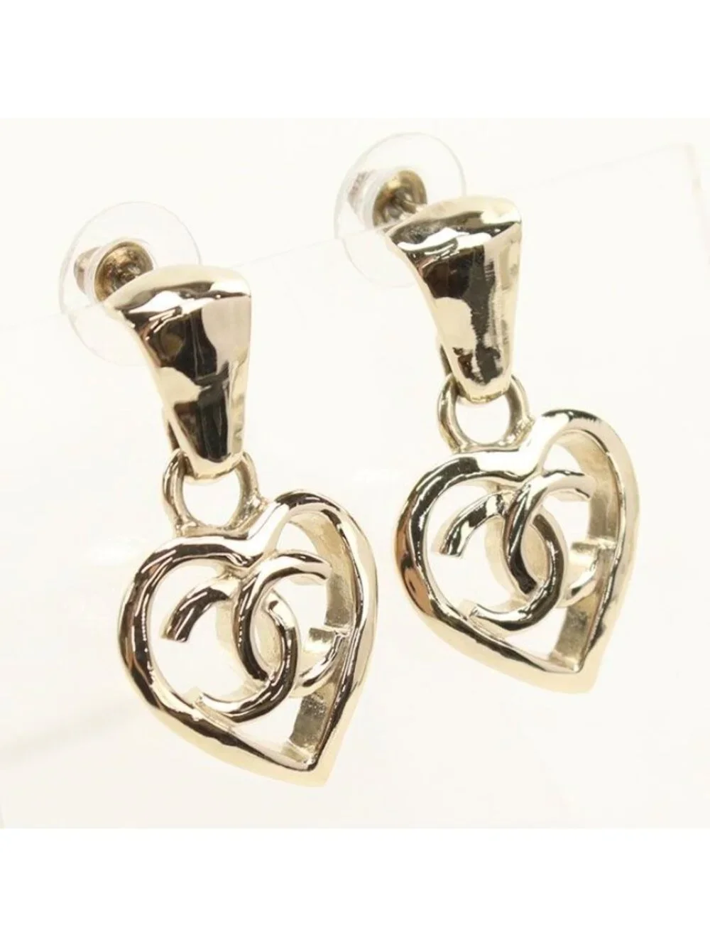 Chanel CC Logo Earrings Metal
