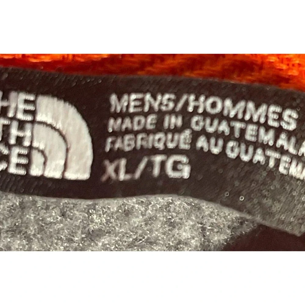 THE‎ NORTH FACE Gray Pullover Hoodie XL Orange Logo Classic