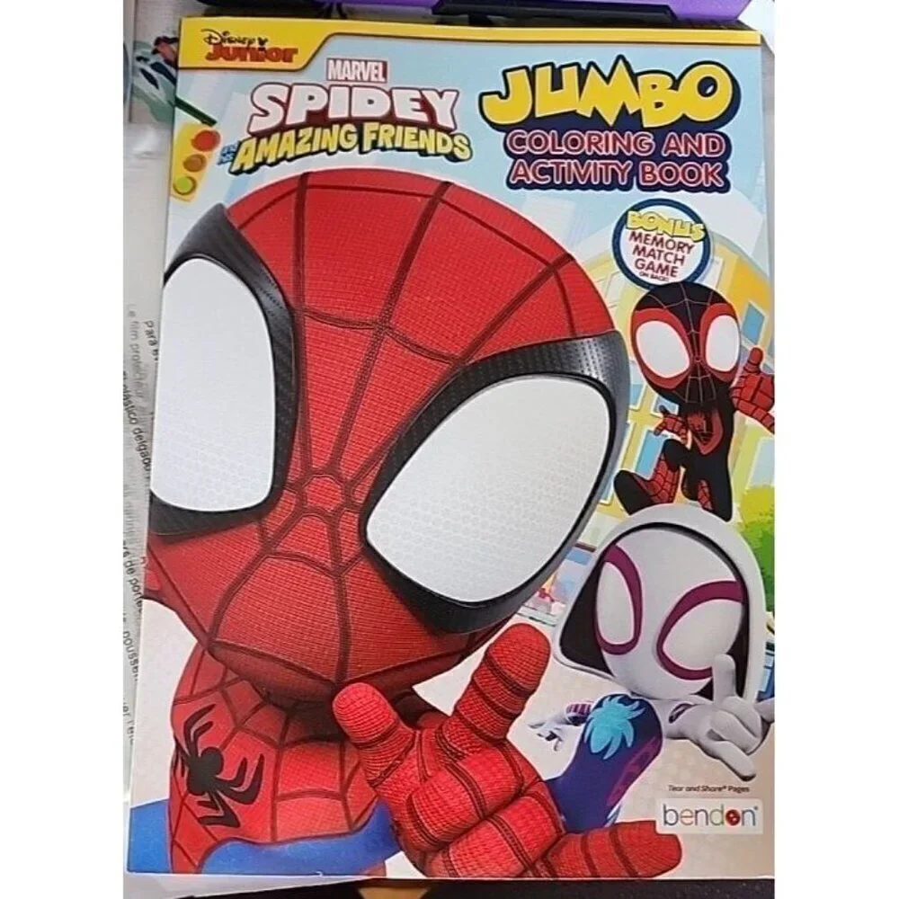 NEW, SPIDEY AND HIS AMAZING FRIENDS JUMBO COLORING AND ACTIVITY BOOK