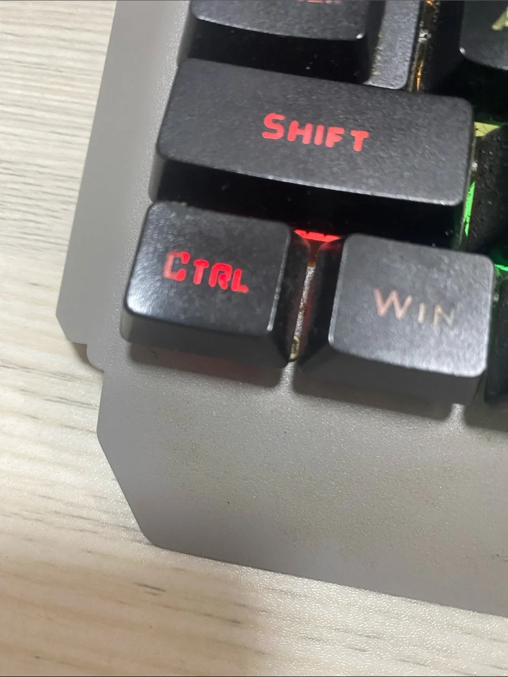 Mechanical Gaming Keyboard Keycap Set - Black with Red Legends