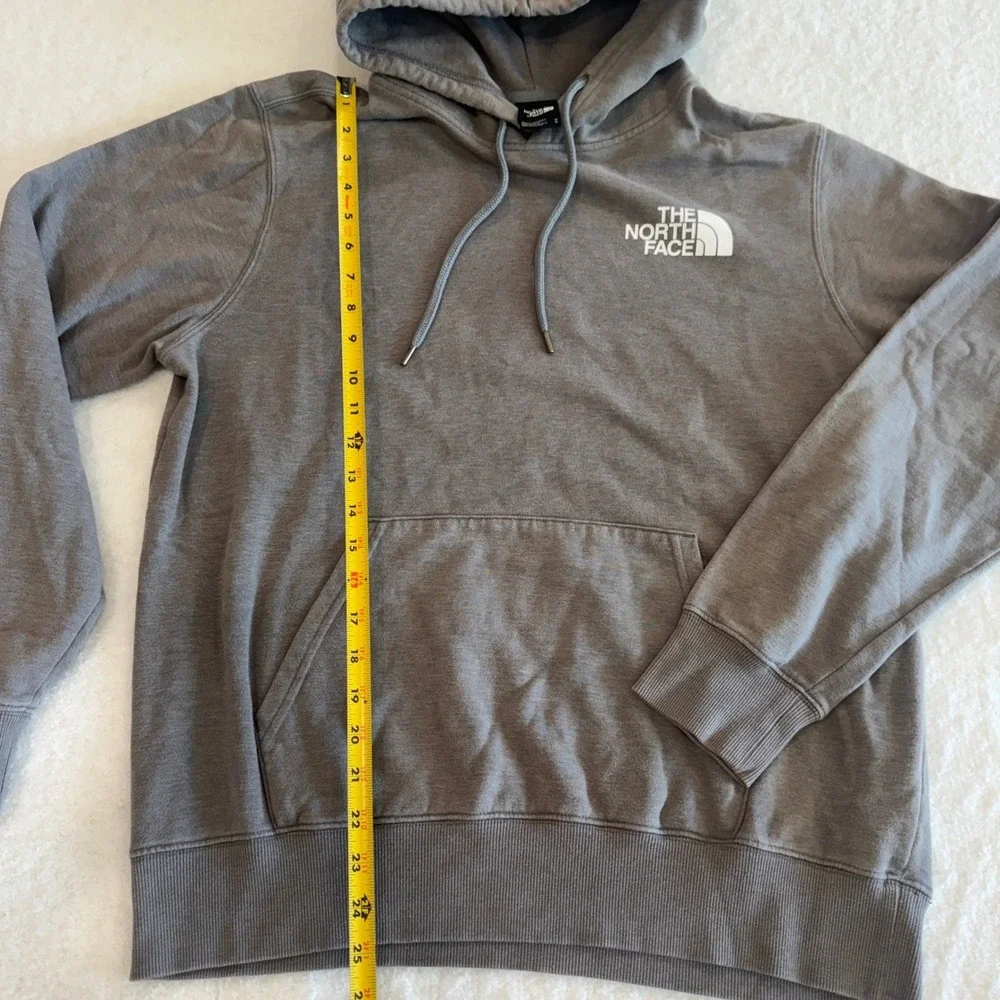 The North‎ Face Mens Grey Never Stop Exploring Graphic Pullover Hoodie Size M
