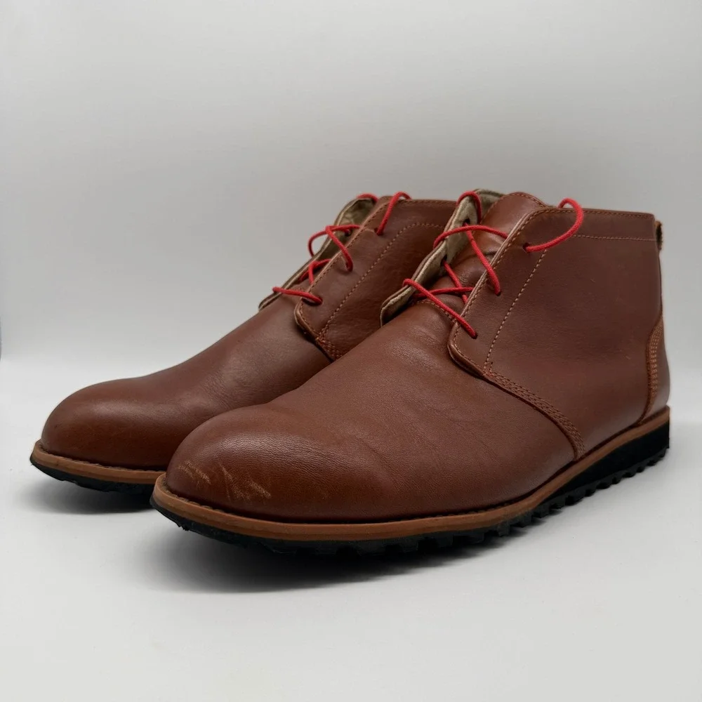 5.11 Tactical Mission Ready Chukka Boots Rust Brown Leather Vibram Mens Size 13