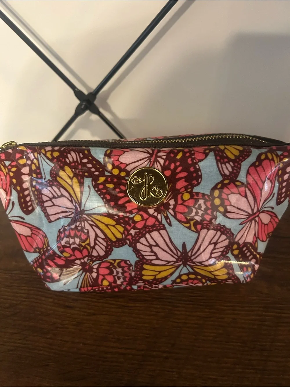 Josephine Kimberling Butterfly Pattern Cosmetic Pouch.