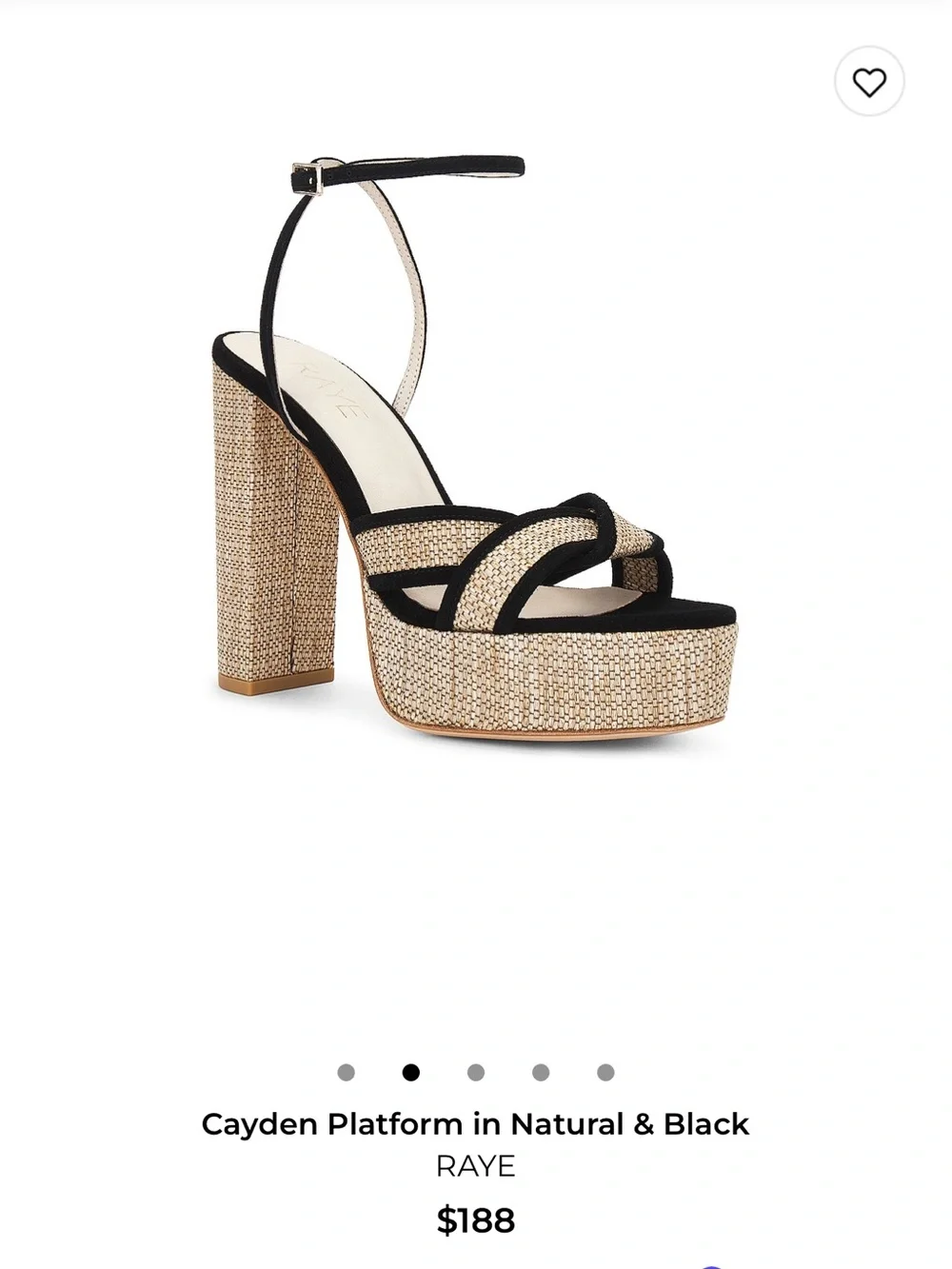 RAYE strappy platform