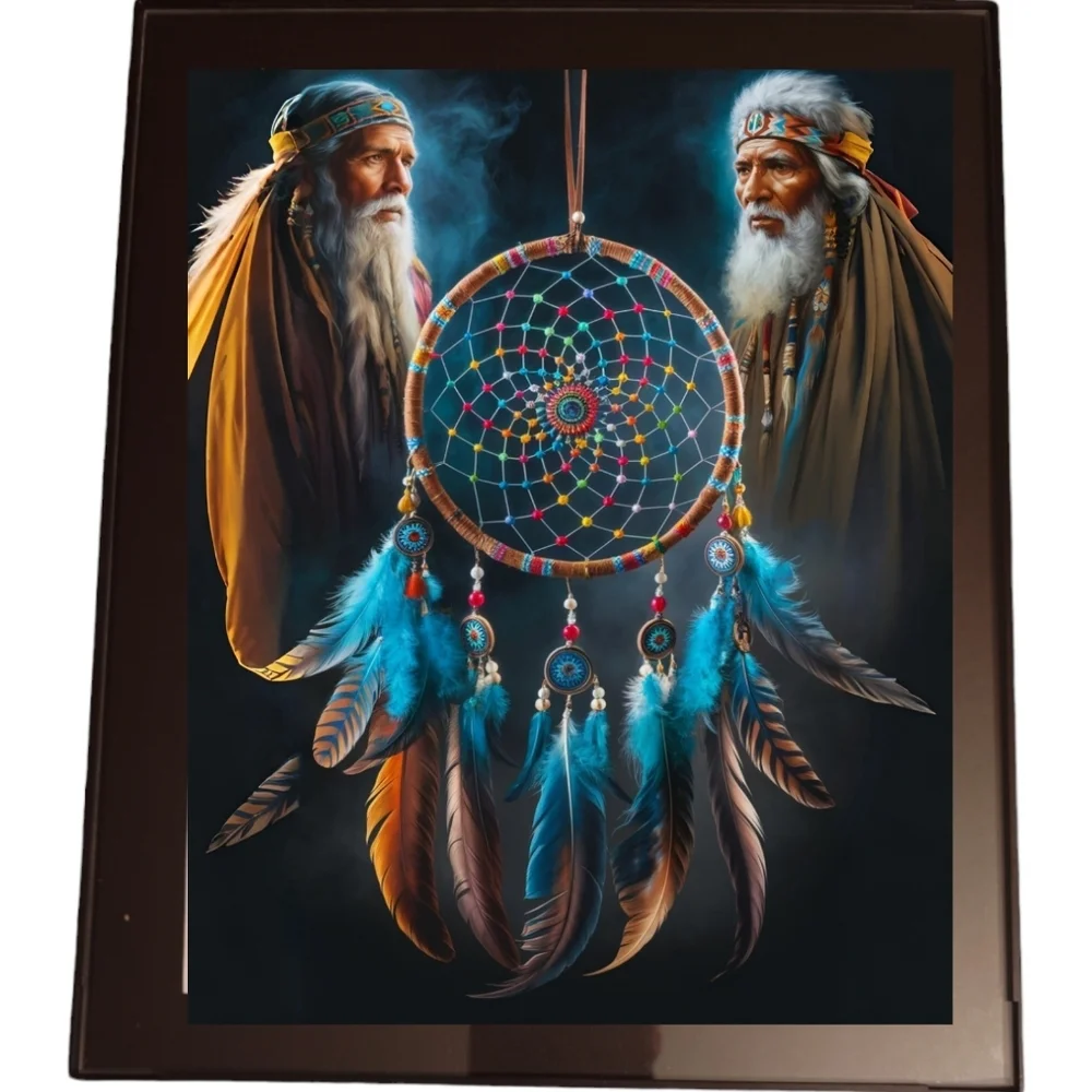 Dreamcatcher In A Glass Front Frame 8x10 Picture AI wall
