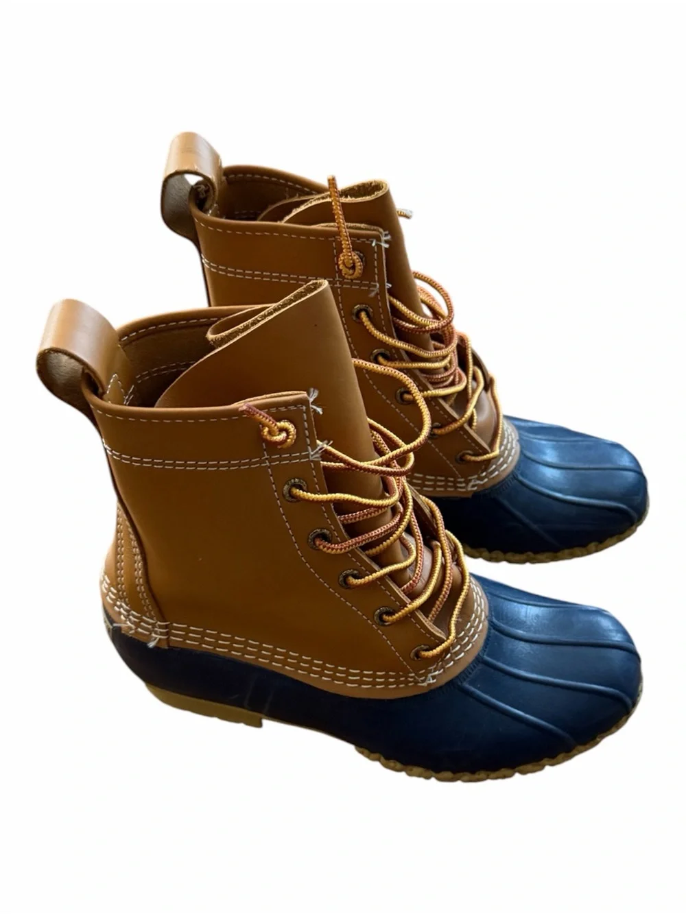 L.L Bean Navy Duck Rain 8” Boots