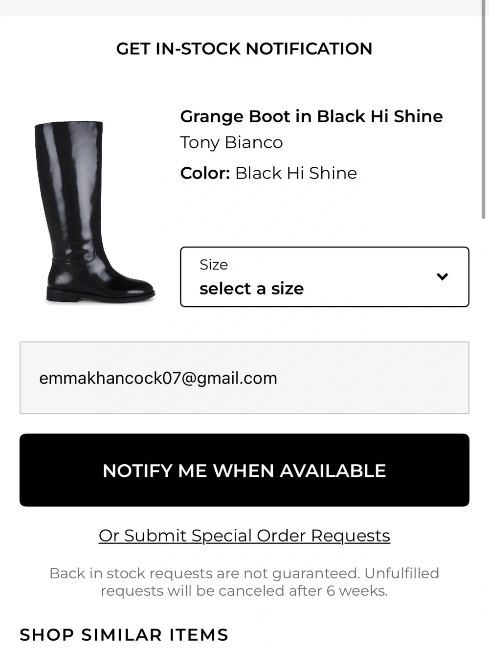 Tony Bianco brand new