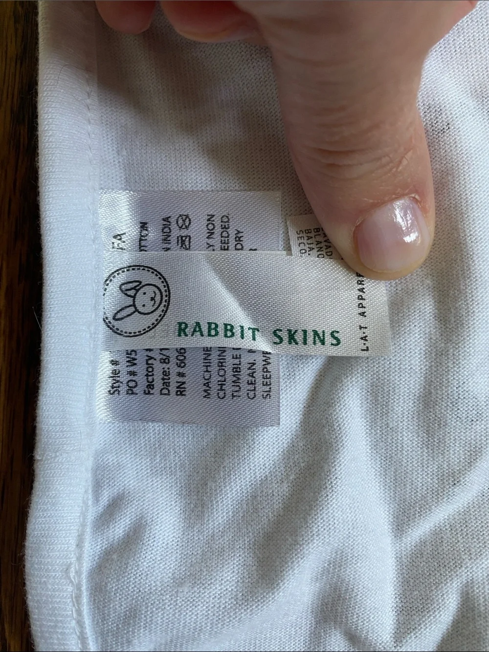 Rabbit Skins soft cotton