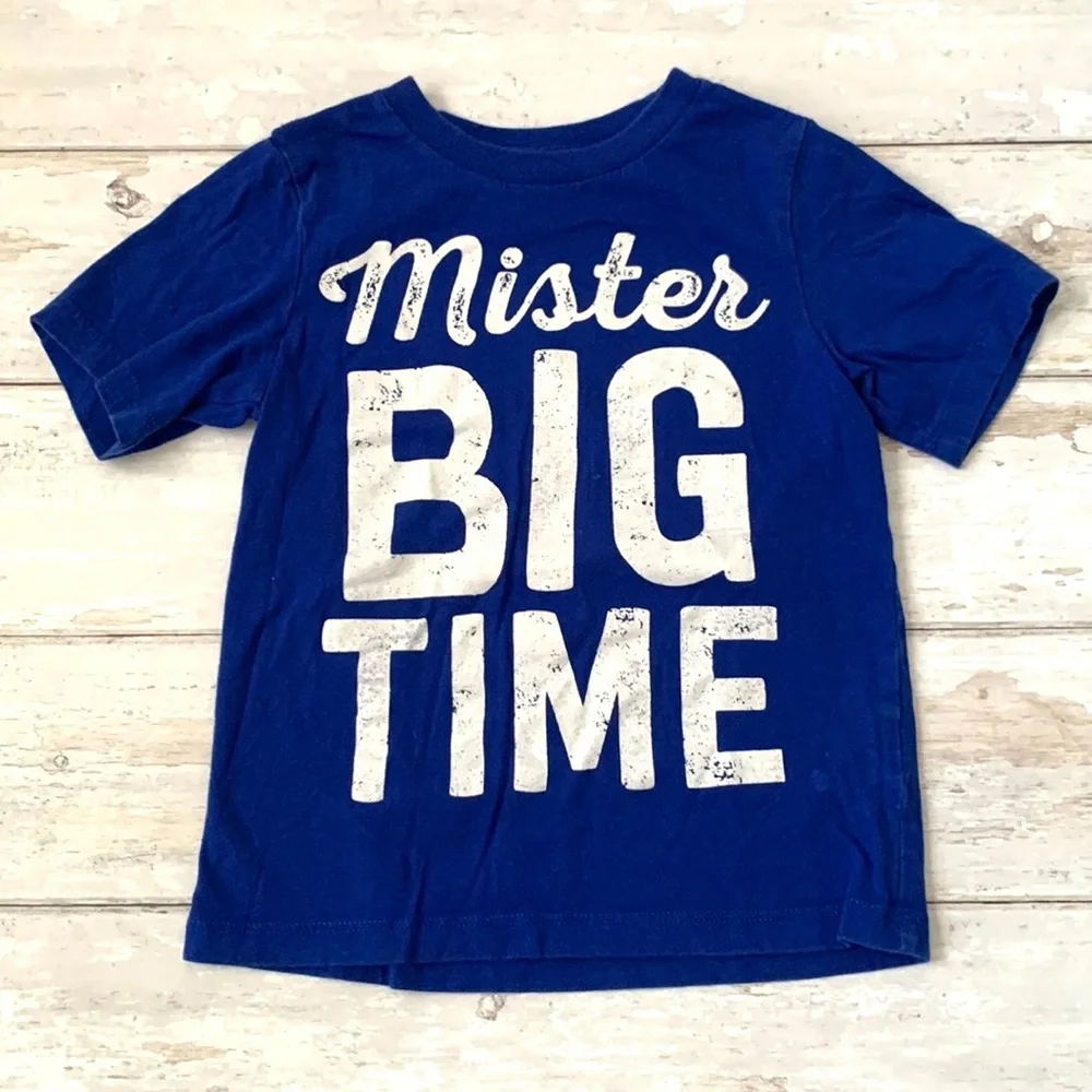 Boys 3T Blue Shirt Sleeve Shirt Kids Toddler The Children’s Place Cotton Tee