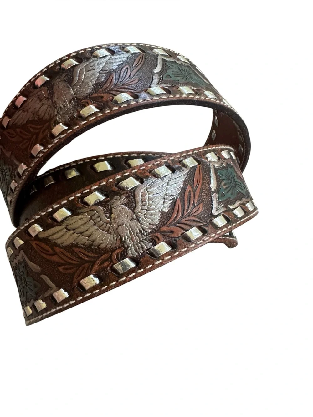 Fossil western leather