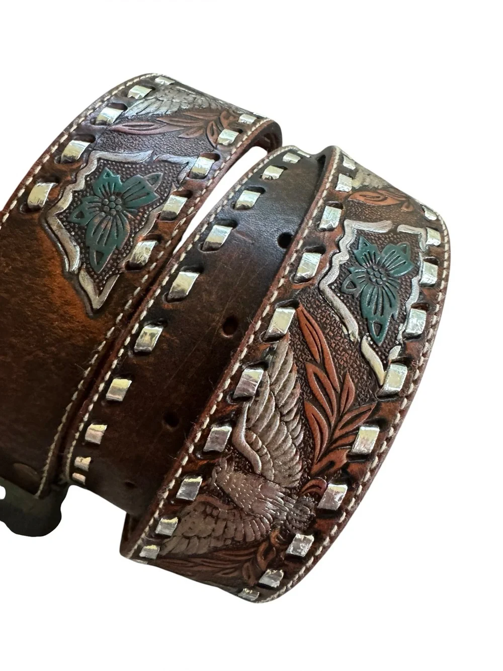Fossil western leather