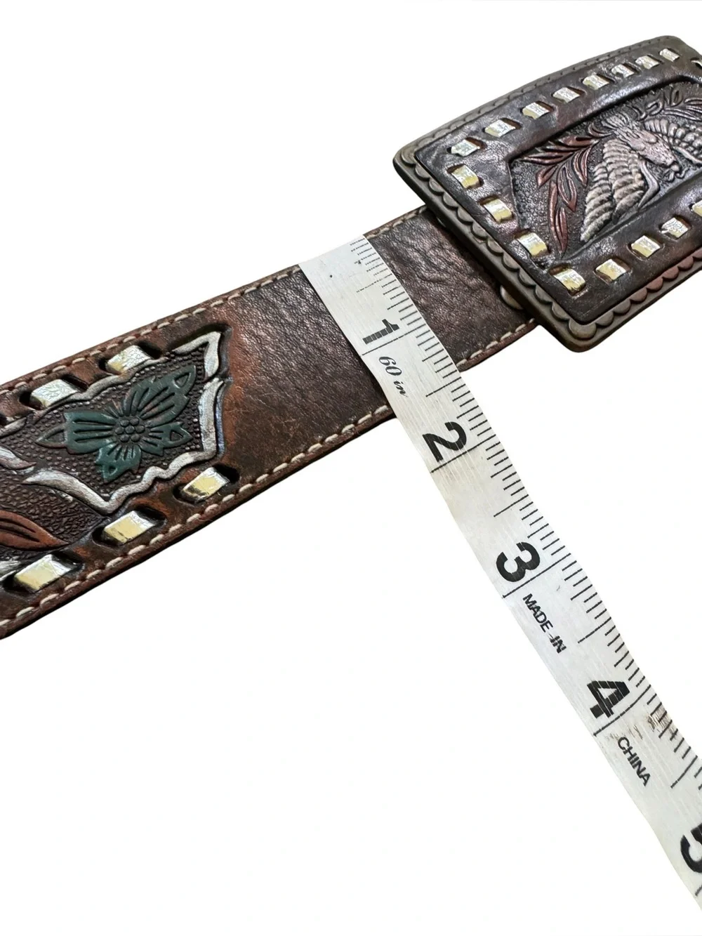Fossil western leather