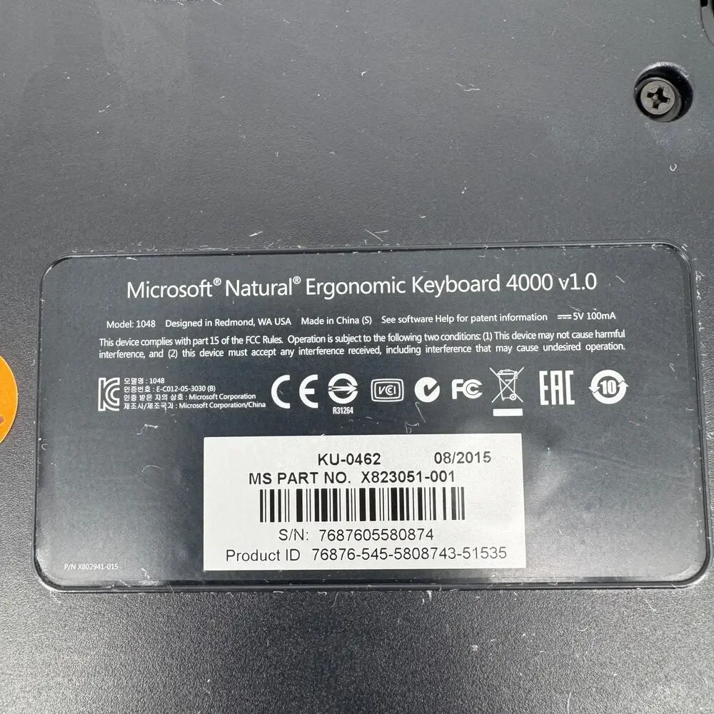 Microsoft natural ergonomic