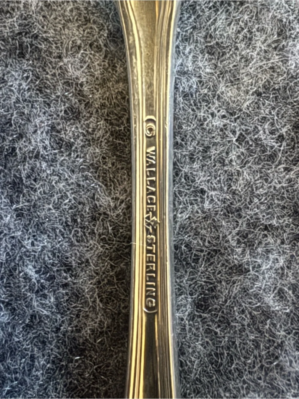 Wallace Silversmiths Silver Ornate Dinner Fork with Floral Motif