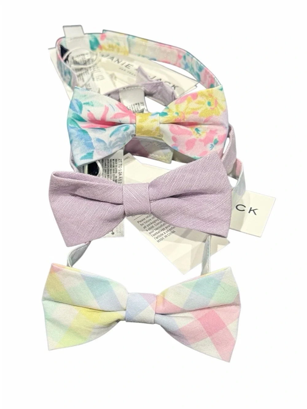 Janie and Jack Bow Tie Set Ages 2-5