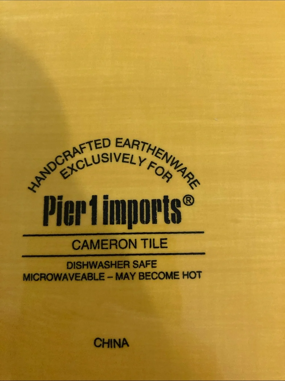 Pier 1 bold yellow