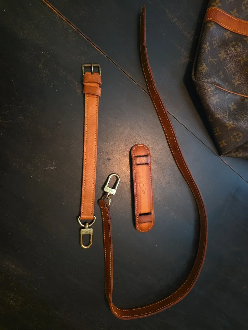 Louis Vuitton Keepall Bandoulière 55 Monogram Canvas Vintage Travel Duffel Bag