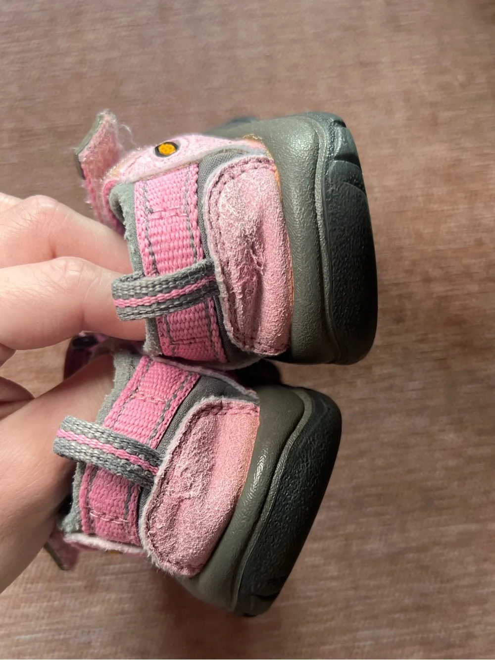 Keen Little Kids Size 8 Pink Outdoor Closed Toe Sandals Waterproof Shoes